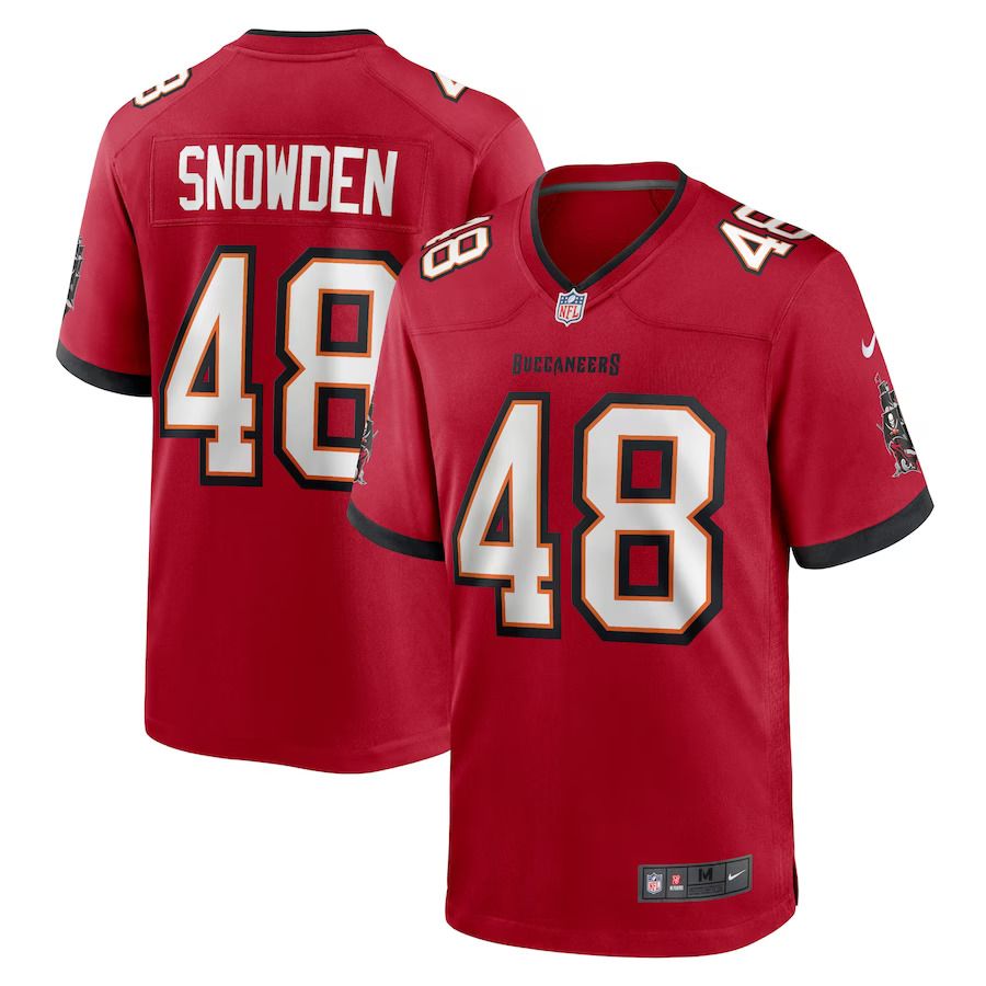 Men Tampa Bay Buccaneers #48 Charles Snowden Nike Red Home Game Player NFL Jersey